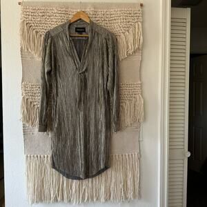 Sabina Musayev Olive Pleated Dress